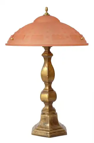 Art Deco Lampe Leuchte Salonlampe Schreibtischlampe Bronze 1930