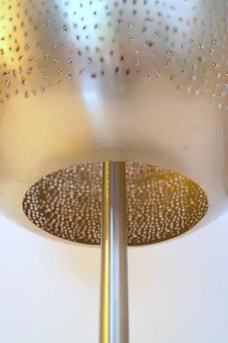 Design Lampe Tischleuchte Unikat "CUCKOOS NEST" Tischlampe silber Einzelstück