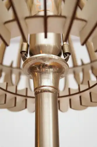 Stehlampe Design Lampe "FACETTE" Edelstahl Unikat Vintage Stehleuchte
