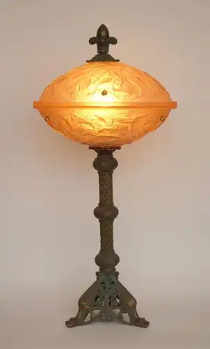 Art Deco Lampe Leuchte "REGENT'S PARK" Messinglampe Unikat Sammlerstück