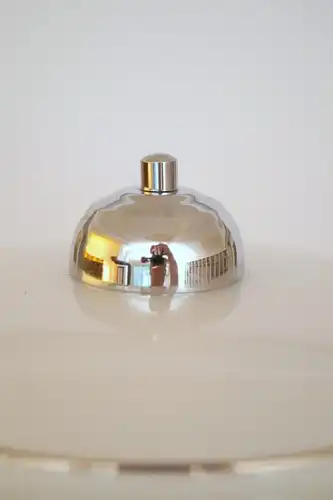 Design Lampe "SILVER DASH" Stehlampe Chrom Nickel Vintage Stehleuchte Leuchte