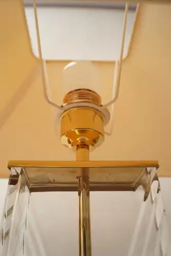 Landhaus Lampe Regency Stil Leuchte Tischlampe Kristallglas Leuchte