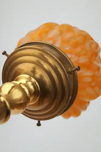 Art Deco Lampe Wandleuchte "ZEUS' FLAME" Messinglampe Flamme Leuchte