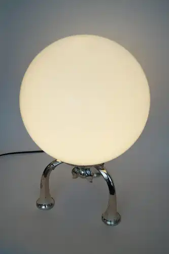 Design Lampe "THE GLOBE" Einzelstück Messinglampe Berlin versilbert Leuchte