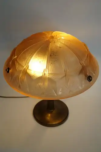 Art Deco Lampe Leuchte "BOSTON" Messinglampe 1930 Lampe Schreibtisch original