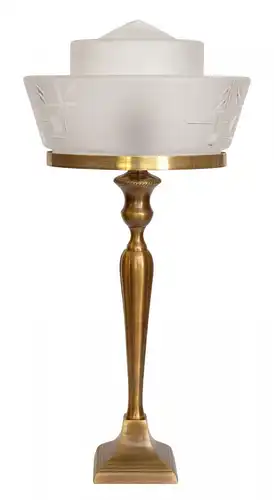 Art Deco Lampe Schreibtischleuchte "TOP OF THE WORLD" Tischlampe Leuchte