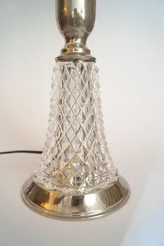 Art Deco Lampe Schreibtischleuchte "SILVER SHADOW" Tischleuchte Leuchte