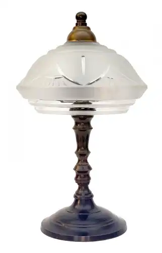 Art Deco Lampe Tischleuchte Messinglampe Fensterbank Einzelstück Leuchte