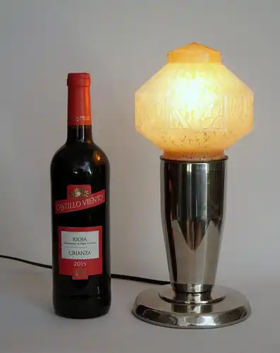 Art Deco Lampe Tischleuchte Einzelstück "TEQUILA SUNRISE" Tischlampe Leuchte