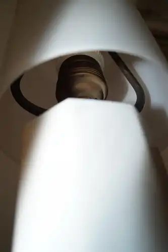 Art Deco Lampe Schreibtischleuchte "WHITE TOWER" Tischlampe Marmor Leuchte