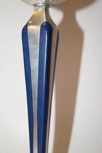Art Deco Lampe Tischlampe "BLUE LINE" Einzelstück Tischleuchte Unikat