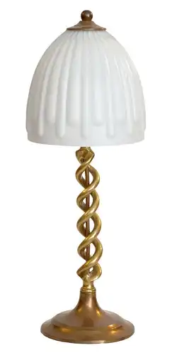 Sehr elegante Art Deco Messinglampe Berlin "SPIN BRASS" Unikat