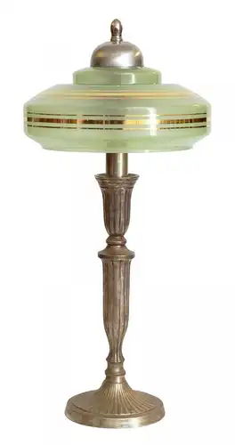 Art Deco Lampe Messingleuchte "TRIBECA" Unikat Sammler Schreibtischlampe Leuchte