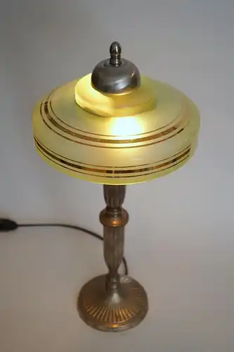 Art Deco Lampe Messingleuchte "TRIBECA" Unikat Sammler Schreibtischlampe Leuchte