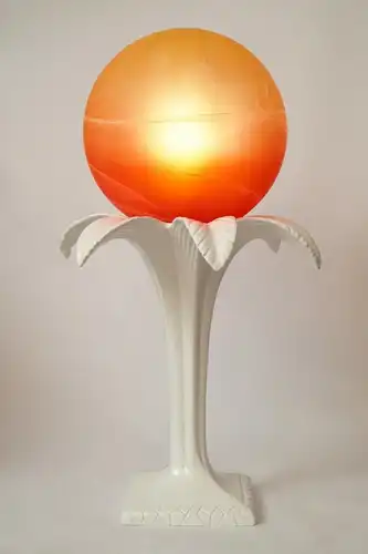 Design Lampe Leuchte Tischleuchte "TROPICANA SUNSET" Palme Keramik Porzellan