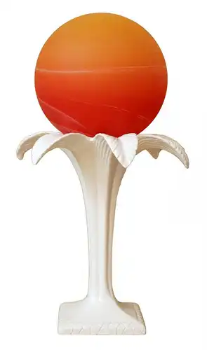 Design Lampe Leuchte Tischleuchte "TROPICANA SUNSET" Palme Keramik Porzellan