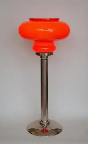 Vintage Lampe Leuchte "POPPY" Tischlampe 70er  Lampe Chrom Pop Art