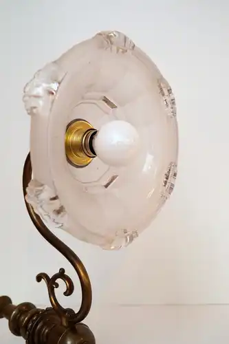 Traumhafte original Jugendstil Wandlampe Wandleuchte Messing EZAN Paris 1920
