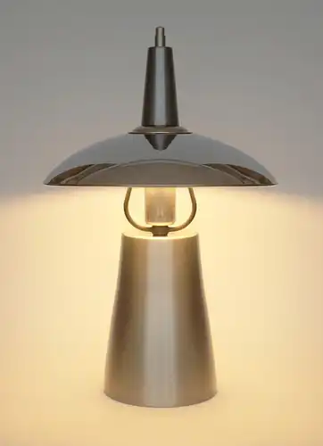 Design Lampe Tischleuchte "KOPERNIKUS" Chrom Tischleuchte Messing Sammlerstück