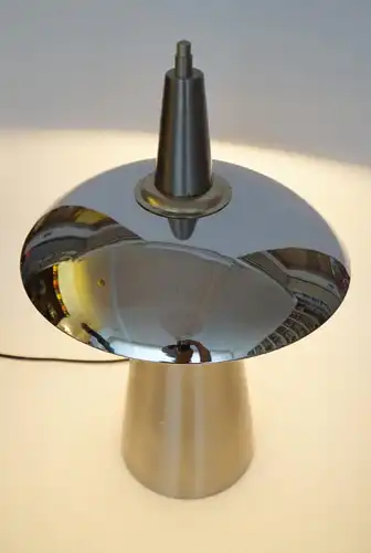 Design Lampe Tischleuchte "KOPERNIKUS" Chrom Tischleuchte Messing Sammlerstück