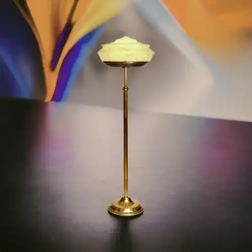 Stehlampe Lampe Art Deco Unikat Stehleuchte Leuchte Messinglampe