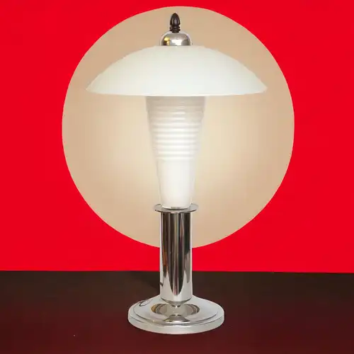 Lampe de table Design Vintage Retro simple lampe Chrome Art Déco