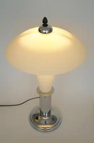 Lampe de table Design Vintage Retro simple lampe Chrome Art Déco