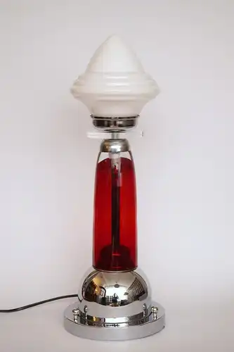 Anciens années 70 lampe Panton Space Age Spoutnik lampe Chrome "RED SPACE"