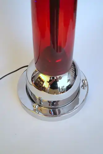 Anciens années 70 lampe Panton Space Age Spoutnik lampe Chrome "RED SPACE"