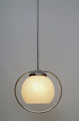 Art Deco Bauhaus Lampe Sputnik Deckenlampe 1930 Chrom 112 cm Leuchte