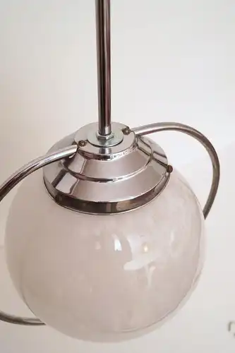 Art Deco Bauhaus Lampe Sputnik Deckenlampe 1930 Chrom 112 cm Leuchte