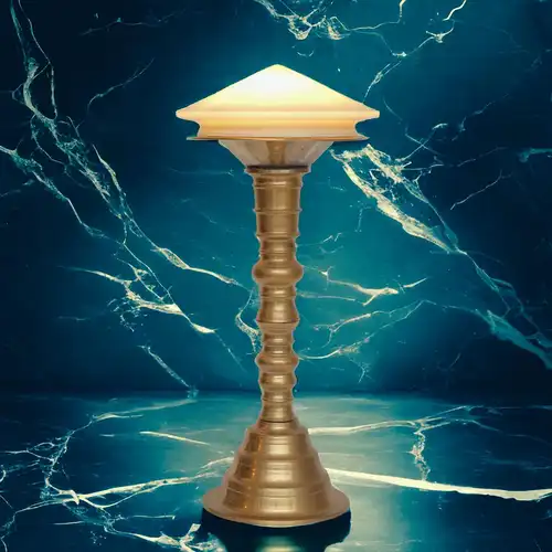 Art Deco Design Lampe Leuchte "GOLDEN ROCKET" Messinglampe Sammlerstück Lampe