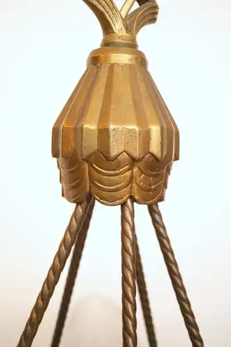 ART DECO Kronleuchter Lüster Deckenlampe 1920 restauriert Atelier Petitot Sabino