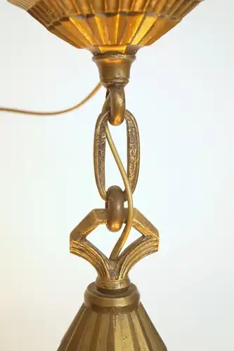 ART DECO Kronleuchter Lüster Deckenlampe 1920 restauriert Atelier Petitot Sabino