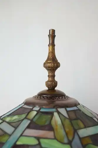 Jugendstil Lampe Messing Stehlampe Stehleuchte Tiffany Unikat