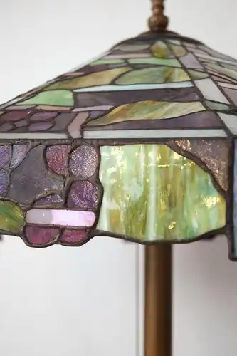 Lampe Art Nouveau laiton Lumières debout LED Tiffany Unikat