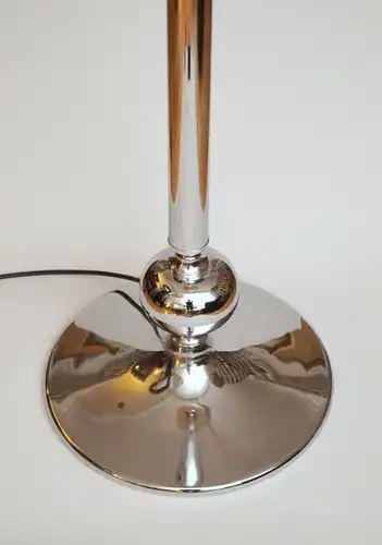Original Vintage années 70 Lampe debout "BIG MOON" Chrome très grand Spoutnik Bauhaus