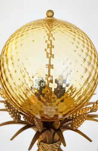 Wunderschöne Jugendstil Stehlampe "PINEAPPLE" Stehleuchte Unikat Messinglampe