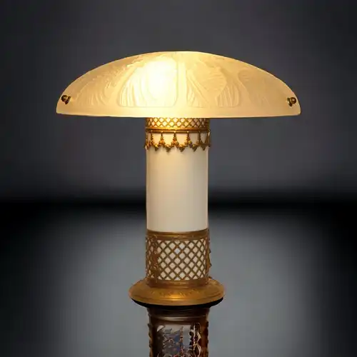 Jugendstil Art Deco Tischlampe Lampe Keramik Einzelstück