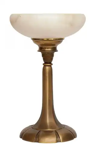 Art Déco Tischlämpchen Fluter Leuchte Messinglampe "LE CALICE"
