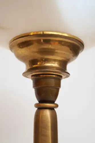 Art Déco Tischlämpchen Fluter Leuchte Messinglampe "LE CALICE"