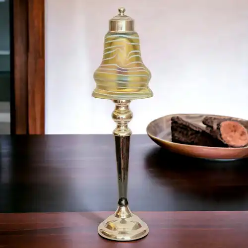 Art Deco Lampe Tischleuchte "BLACK SHIMMER" Sammlerstück Lötz Leuchte