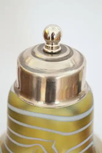 Art Deco Lampe Tischleuchte "BLACK SHIMMER" Sammlerstück Lötz Leuchte