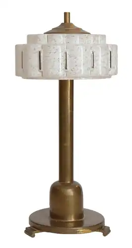 Art Deco Lampe Tischleuchte "SAN SEBASTIAN" um 1930 Bankerleuchte Leuchte