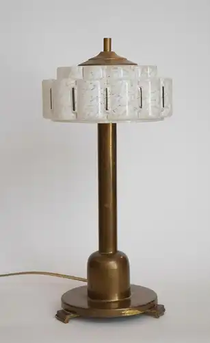 Art Deco Lampe Tischleuchte "SAN SEBASTIAN" um 1930 Bankerleuchte Leuchte