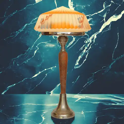 Art Deco Tischlampe "INTERSTELLAR" Unikat 72 cm Einzestück Lampe