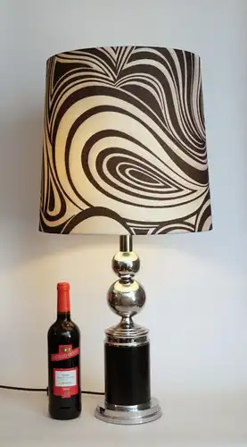 Raab Leuchten Retro Design Lampe "BIG ZEBRA" 1980er Tischleuchte Leuchte