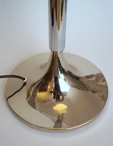 Design Lampe Tischleuchte "PROMETHEUS" Chrom Tischleuchte Messing Sammlerstück