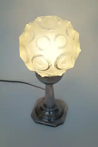 Art Deco Lampe Tischleuchte "ROUND DICE" Tischlampe 1930 Leuchte