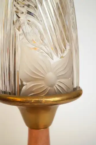 Art Deco Lampe Tischlampe Einzelstück  "SILVER LILLY" Unikat
